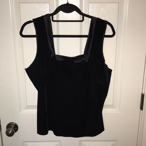 Black velvet top